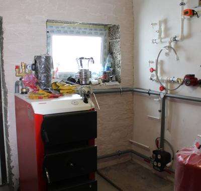 Монтаж котла Dragon KR-25 и теплоаккумулятора